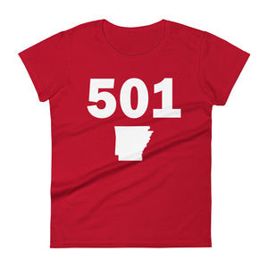 501 Area Code Women's Fashion Fit T Shirt