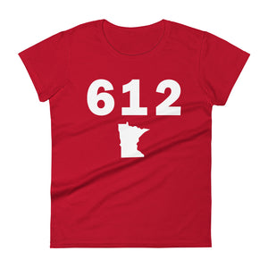 612 Area Code Women's Fashion Fit T Shirt