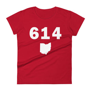 614 Area Code Women's Fashion Fit T Shirt