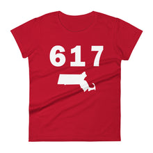 Load image into Gallery viewer, 617 Area Code Women&#39;s Fashion Fit T Shirt