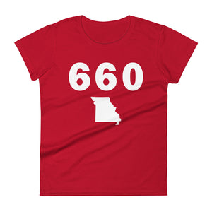 660 Area Code Women's Fashion Fit T Shirt