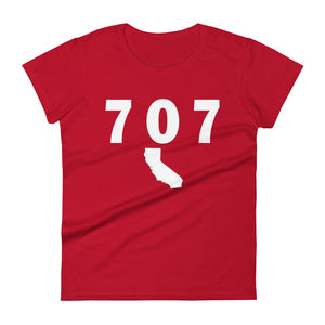 707 Area Code Women's Fashion Fit T Shirt