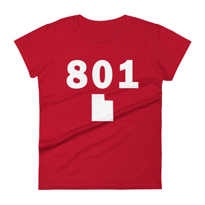 801 Area Code Women's Fashion Fit T Shirt