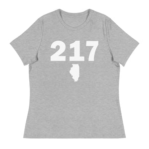 217 Area Code Women's Relaxed T Shirt