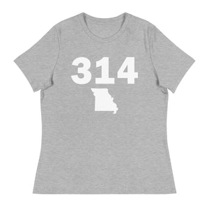 314 Area Code Women's Relaxed T Shirt