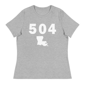 504 Area Code Women's Relaxed T Shirt