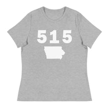 Load image into Gallery viewer, 515 Area Code Women&#39;s Relaxed T Shirt
