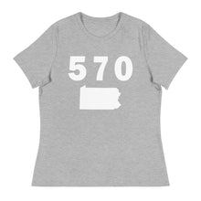 Load image into Gallery viewer, 570 Area Code Women&#39;s Relaxed T Shirt