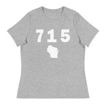 Load image into Gallery viewer, 715 Area Code Women&#39;s Relaxed T Shirt