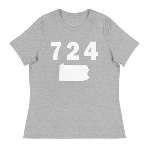 724 Area Code Women's Relaxed T Shirt