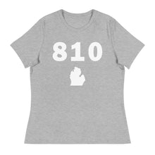 Load image into Gallery viewer, 810 Area Code Women&#39;s Relaxed T Shirt