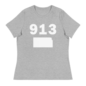 913 Area Code Women's Relaxed T Shirt