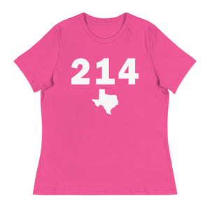 214 Area Code Women's Relaxed T Shirt