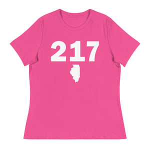 217 Area Code Women's Relaxed T Shirt