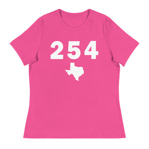 254 Area Code Women's Relaxed T Shirt