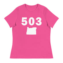 Load image into Gallery viewer, 503 Area Code Women&#39;s Relaxed T Shirt