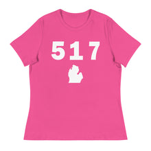 Load image into Gallery viewer, 517 Area Code Women&#39;s Relaxed T Shirt