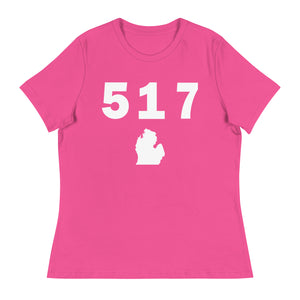 517 Area Code Women's Relaxed T Shirt