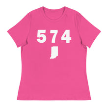 Load image into Gallery viewer, 574 Area Code Women&#39;s Relaxed T Shirt