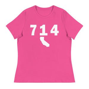 714 Area Code Women's Relaxed T Shirt