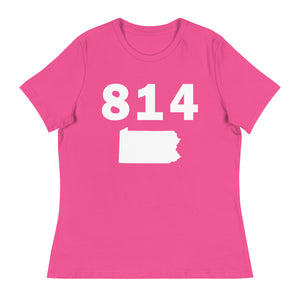 814 Area Code Women's Relaxed T Shirt