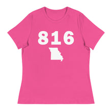 Load image into Gallery viewer, 816 Area Code Women&#39;s Relaxed T Shirt