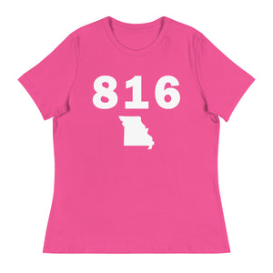 816 Area Code Women's Relaxed T Shirt
