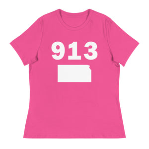 913 Area Code Women's Relaxed T Shirt