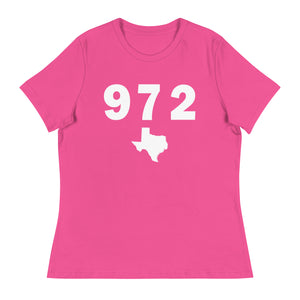 972 Area Code Women's Relaxed T Shirt