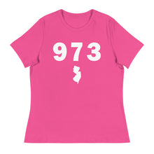 Load image into Gallery viewer, 973 Area Code Women&#39;s Relaxed T Shirt