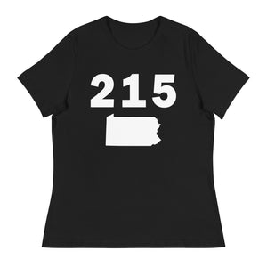 215 Area Code Women's Relaxed T Shirt