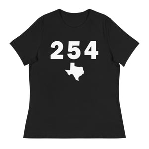 254 Area Code Women's Relaxed T Shirt