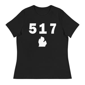 517 Area Code Women's Relaxed T Shirt