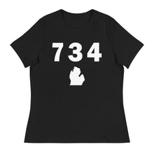 Load image into Gallery viewer, 734 Area Code Women&#39;s Relaxed T Shirt