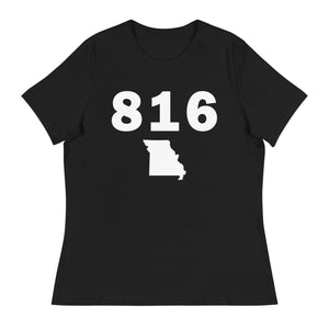 816 Area Code Women's Relaxed T Shirt