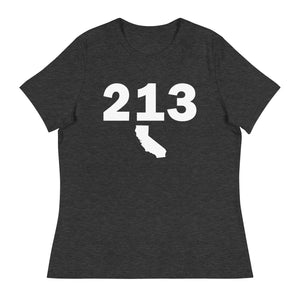 213 Area Code Women's Relaxed T Shirt