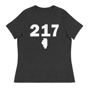 217 Area Code Women's Relaxed T Shirt