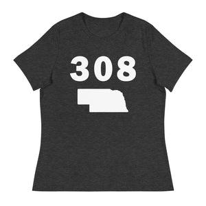 308 Area Code Women's Relaxed T Shirt