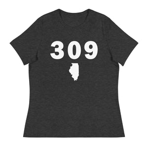 309 Area Code Women's Relaxed T Shirt