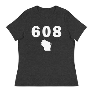 608 Area Code Women's Relaxed T Shirt