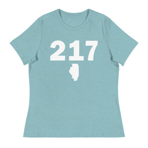 217 Area Code Women's Relaxed T Shirt