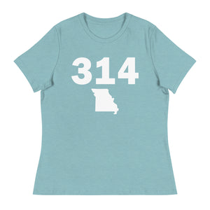 314 Area Code Women's Relaxed T Shirt