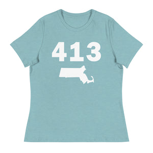 413 Area Code Women's Relaxed T Shirt