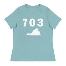 Load image into Gallery viewer, 703 Area Code Women&#39;s Relaxed T Shirt