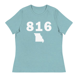 816 Area Code Women's Relaxed T Shirt