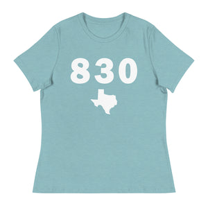 830 Area Code Women's Relaxed T Shirt