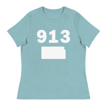 Load image into Gallery viewer, 913 Area Code Women&#39;s Relaxed T Shirt