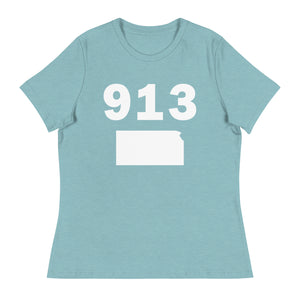913 Area Code Women's Relaxed T Shirt