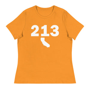 213 Area Code Women's Relaxed T Shirt