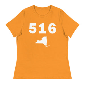 516 Area Code Women's Relaxed T Shirt